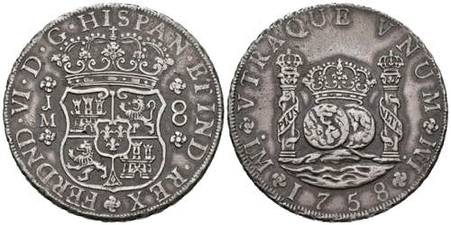 FERNANDO VI (1746-1759). 8 Royals. ... 