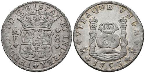FERNANDO VI (1746-1759). 8 Royals. ... 