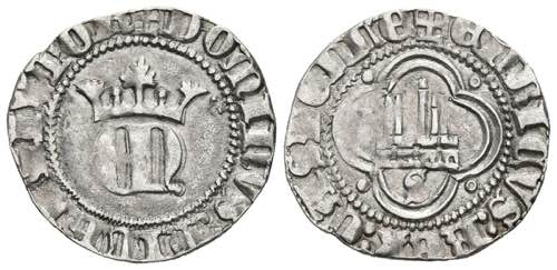 ENRIQUE II (1368-1379). 1/2 Real ... 