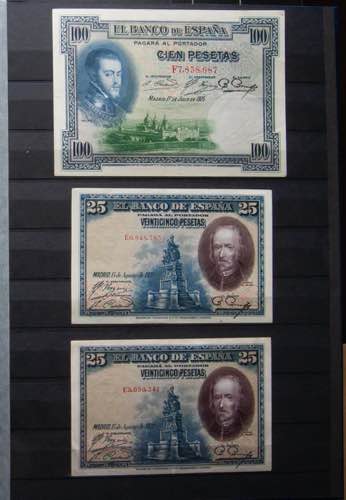 Set of 69 Bank of Spain notes of ... 