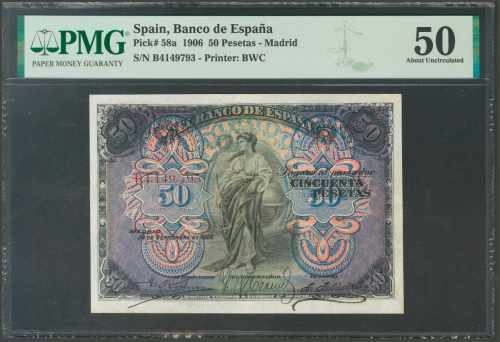50 pesetas. September 24, 1906. ... 