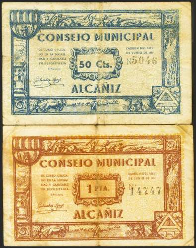 ALCAÑIZ (TERUEL). 50 Céntimos y ... 