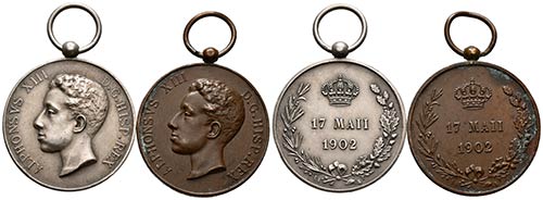 ALFONSO XII. Medalla. 1902. Tipo ... 