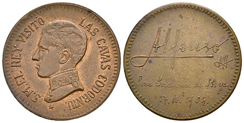 ALFONSO XIII. Medalla. 1904. ... 