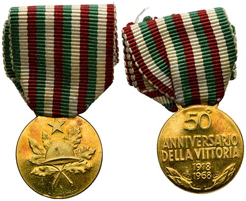ITALIA. Medalla. 50 ANNIVESARIO ... 