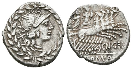 CN. GELLIUS. Denario.138 a.C. ... 