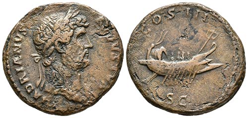 ADRIANO. As. 124-128 d.C. Roma. A/ ... 