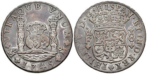 FELIPE V. 8 Reales. 1745. México ... 