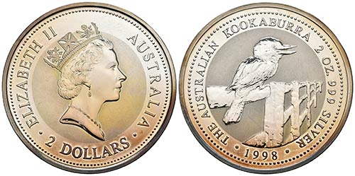 AUSTRALIA. 2 Dollars. 1998. ... 