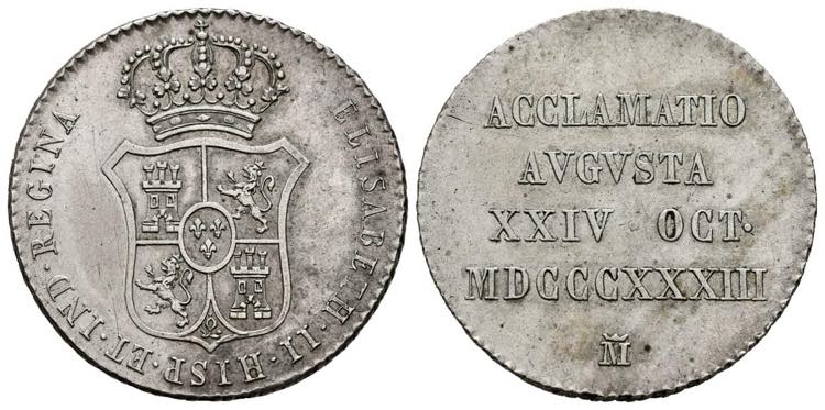 ISABEL II (1833-1868). Medalla. ... 
