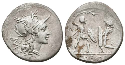 T. DIDIUS. Denario.113-112 a.C. ... 