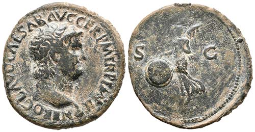 NERON. As. 64-67 d.C. Lugdunum ... 
