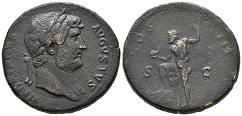 ADRIANO. Sestercio. 124-128 d.C. ... 