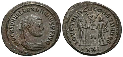 MAXIMIANO. Antoniniano. 295 d.C. ... 