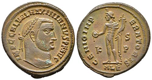 GALERIO. Follis. 308-309 d.C. ... 