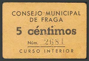 CONSEJO MUNICIPAL DE FRAGA (HUESCA). 5 ... 