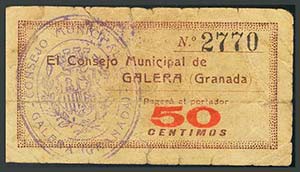 CONSEJO MUNICIPAL DE GALERA (GRANADA). 50 ... 