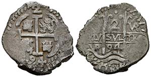 CARLOS II (1665-1700). 2 Reales (Ar. ... 