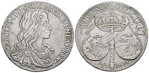 CARLOS II (1665-1700). 1 Ducado. (Ar. ... 
