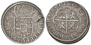 FELIPE V (1700-1746). 2 Reales. (Ar. ... 
