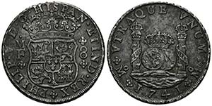 FELIPE V (1746-1759). 8 Reales (Ar. ... 