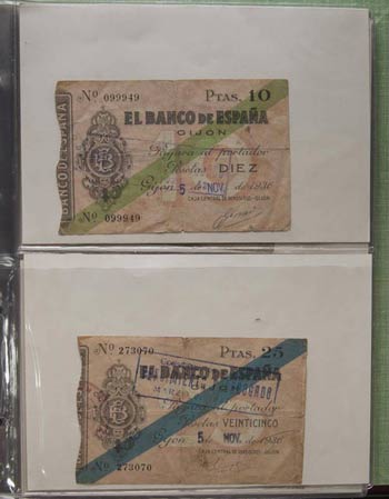 Conjunto de 61 billetes del Banco de España ... 