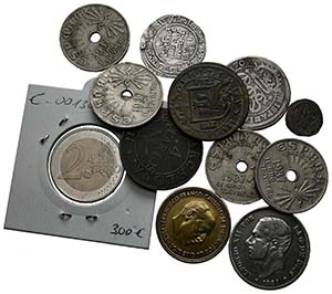 Conjunto de 11 monedas de diferentes etapas ... 