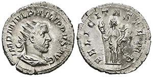 FILIPO I. Antoniniano. (Ar. 3,70g/22mm). 246 ... 