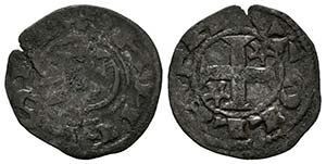 ALFONSO I de Aragón (1109-1126). Obolo. ... 