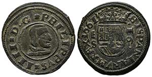 FELIPE IV (1621-1665) 16 Maravedís. (Ve. ... 