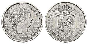 ISABEL II (1833-1868). 10 Céntimos de ... 