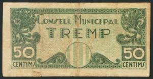 TREMP (LERIDA). 50 Céntimos. (1938ca). ... 