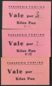 VICH. (1937ca). Conjunto de 3 Vales de la ... 