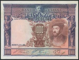 1000 Pesetas. 1 de Julio de 1925. ... 