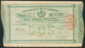 SANTO DOMINGO. 2 Pesos. 1 de Mayo de 1862. ... 