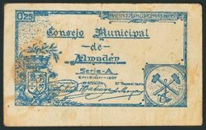 ALMADEN (CIUDAD REAL). 25 Céntimos. 1937. ... 