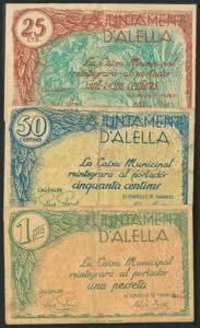 ALELLA (BARCELONA). 25 Céntimos, 50 ... 