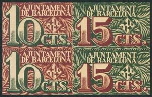 BARCELONA. 10 Céntimos (2) y 15 ... 