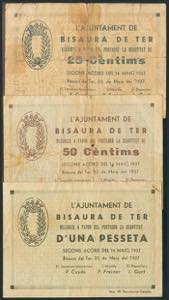 BISAURA DE TER (BARCELONA). 25 Céntimos, 50 ... 