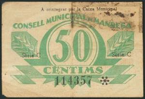 MANRESA (BARCELONA). 50 Céntimos. ... 
