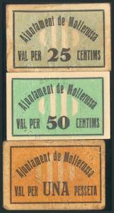MOLLERUSSA (LERIDA). 25 Céntimos, 50 ... 