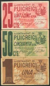 PUIGREIG (BARCELONA). 25 Céntimos, 50 ... 
