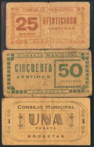 ROQUETAS (TARRAGONA). 25 Céntimos, 50 ... 