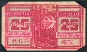 SALDES (BARCELONA). 25 Céntimos. 10 de ... 