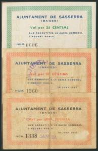 SASSERRA (BARCELONA). 25 Céntimos, 50 ... 