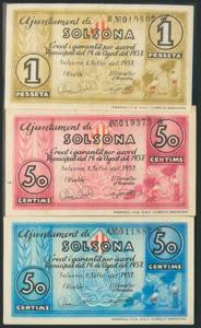 SOLSONA (LERIDA). 50 Céntimos (los dos ... 