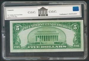 USA. 5 Dollars. National Currency. ... 