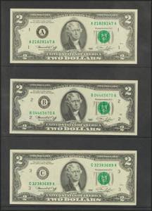 USA. 2 Dollars. Federal Reserve Note. 12 ... 