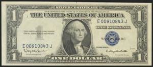 USA. 1 Dollar. Siver Certificate Note. ... 