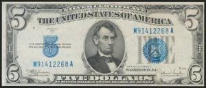 USA. 5 Dollars. Siver Certificate Note. ... 